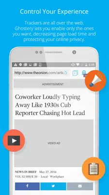 Ghost Browser - Incognito Browsing android App screenshot 3